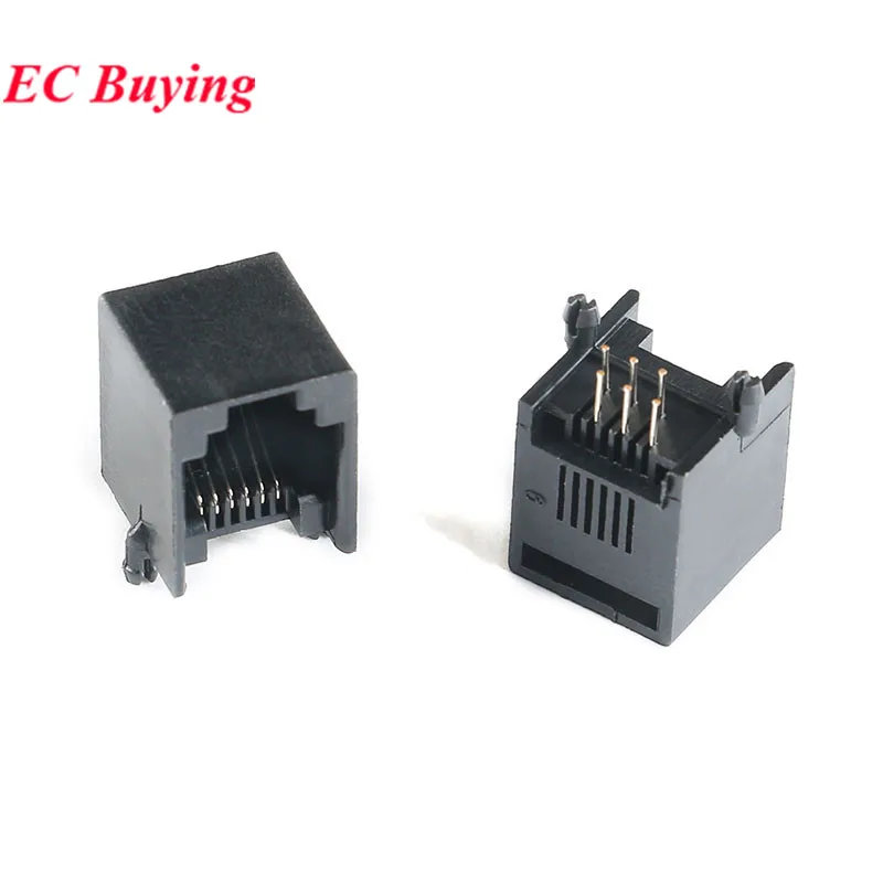 RJ11 6P6C RJ12  телефонный разъем гнездо EC Buying