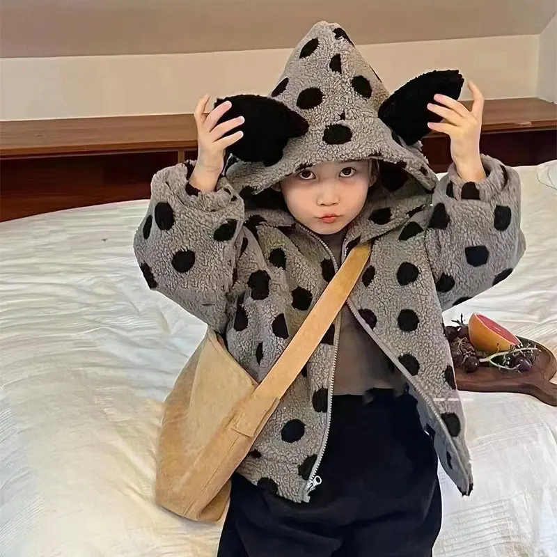 

Утепленное пальто с хлопковой подкладкой для мальчиков и девочек, новинка 2023, зимняя одежда