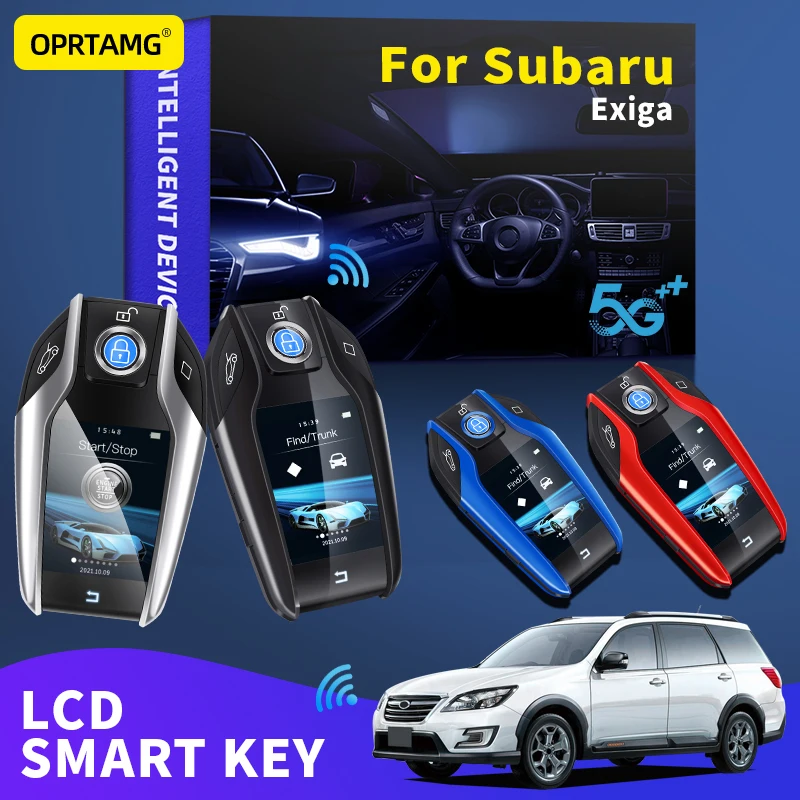

One-click start Remote Key Car Accessories Universal Modified Car Boutique Smart Touch Remote Key LCD Screen For Subaru Exiga