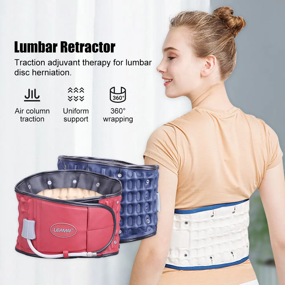 

Lumbar Support Decompression Inflatable Waist Belt Airair Traction Belt Back Support Massage Health Care Backach Pain Relief