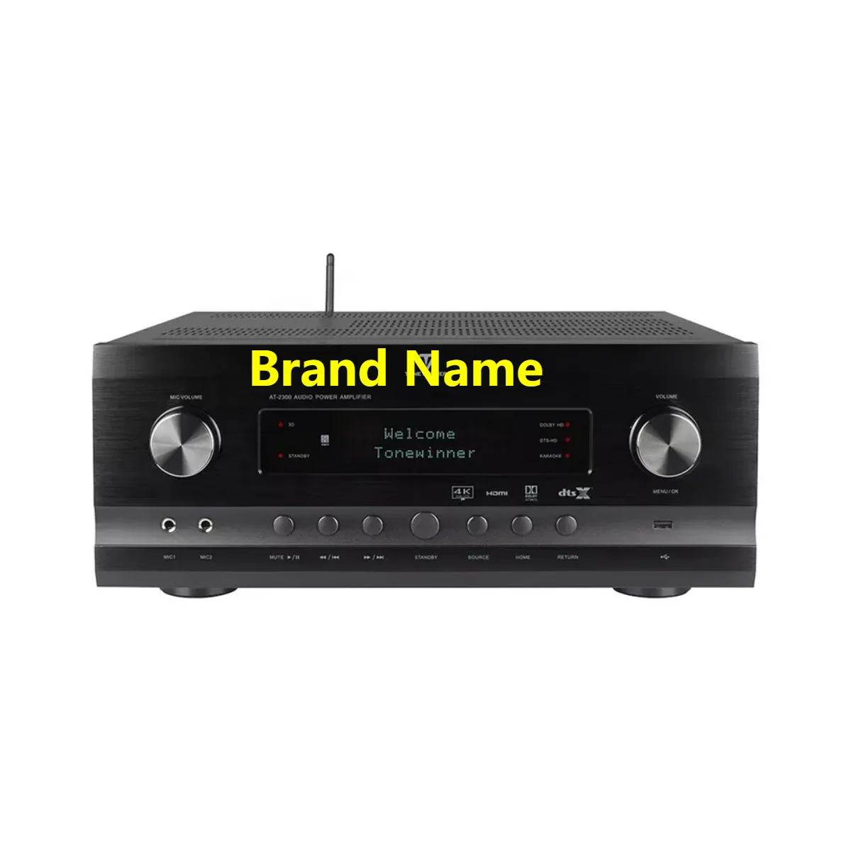 

Dsp Receiver Home Sound System Class D Amplifier Audio Power Amplifier Home Audio with BT Karaoke