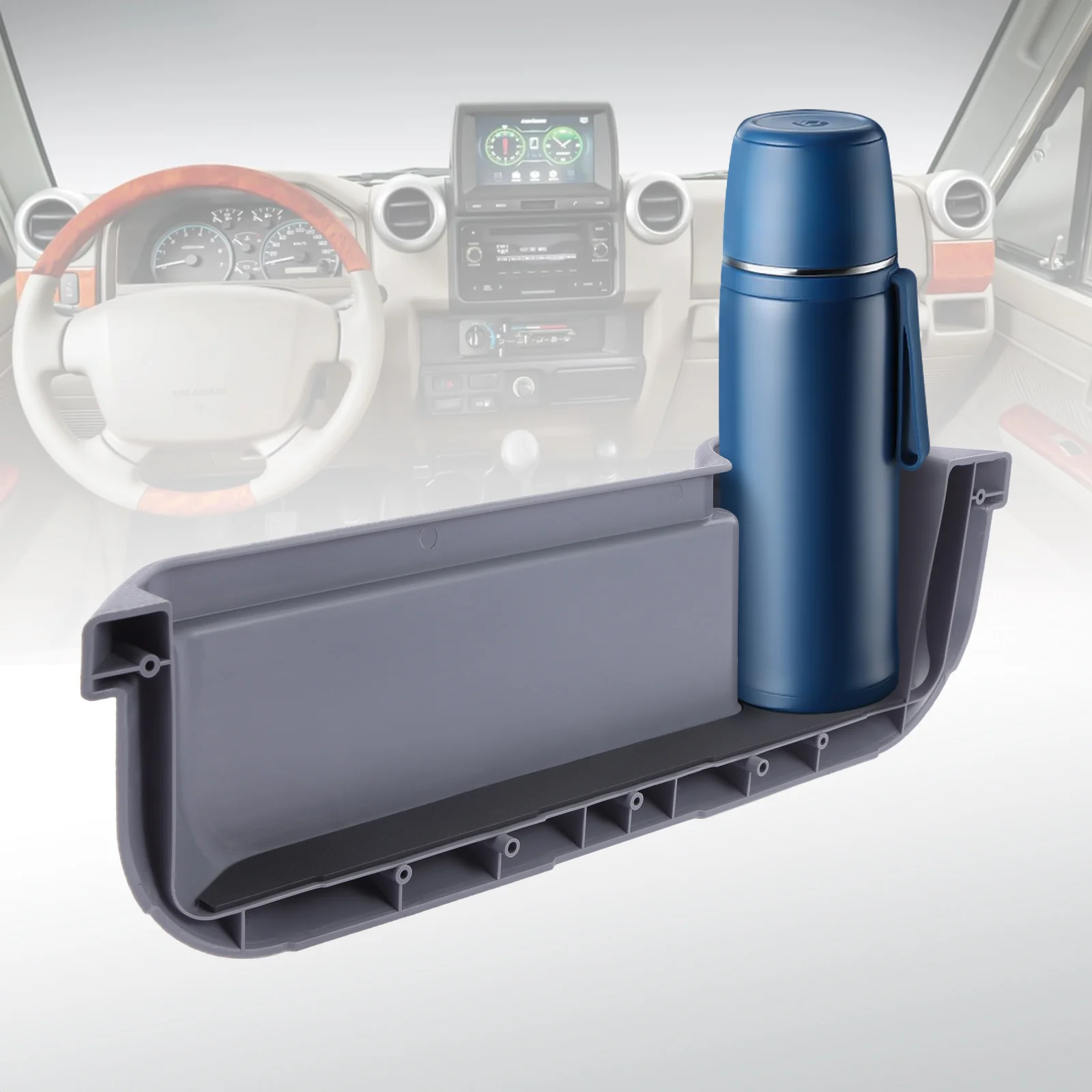 Серый дверной карман, коробка для хранения, подставка для чашки для Toyota Land Cruiser 70 seвозы LC70 LC71 LC75 LC76 LC77 LC78 LC79