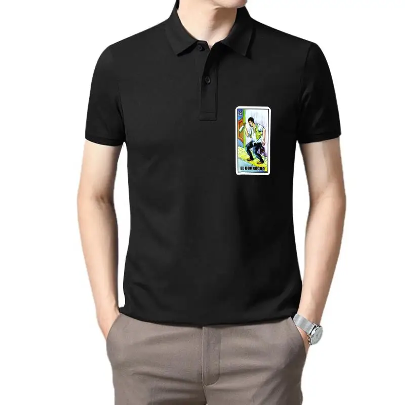 Мексиканская поп-арт карта лотерии EL BORRACHO шелкография Мужская футболка Размер L(1)