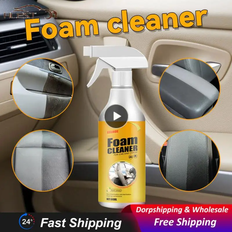 

Uv Protection Car Interior Detergent Practical Portable Leather Seat Foam Cleaner Car Accessories Anti-fading Universal