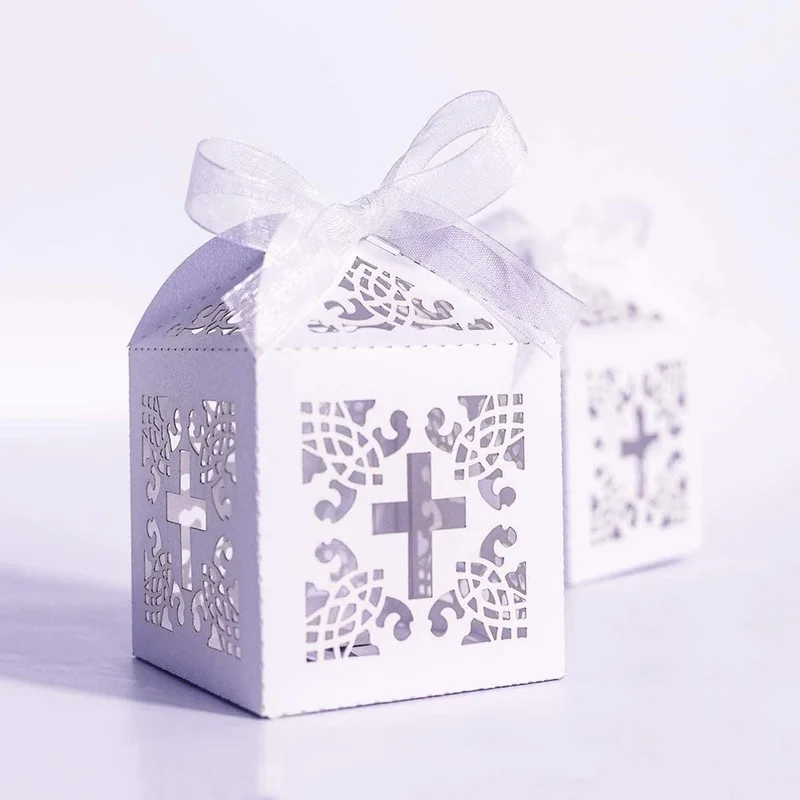 

50 шт. коробка для конфет с лазерной резкой, коробка для конфет, коробки для подарков на день рождения, Крещение, свадьбу, свадьбу, вечеринку, украшения, принадлежности
