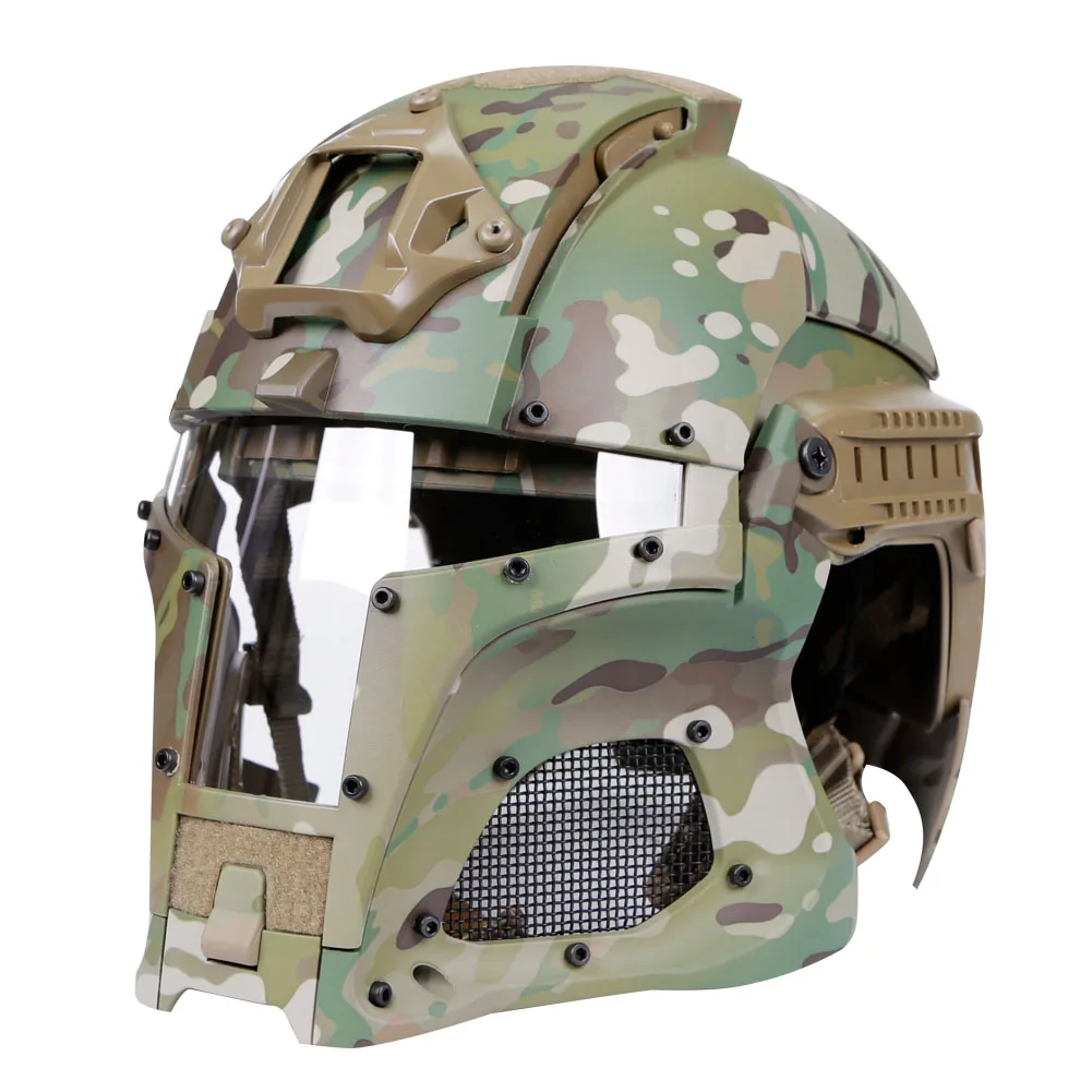 Военный тактический Пейнтбольный шлем с полным покрытием для
