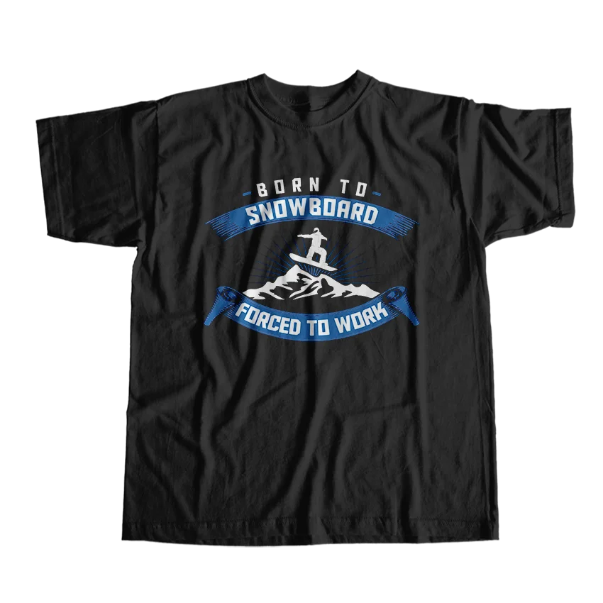 

100% cotton o-neck snowboard print unisex T shirt loose snowboard lovermen tshirt big size t-shirt men tee shirt
