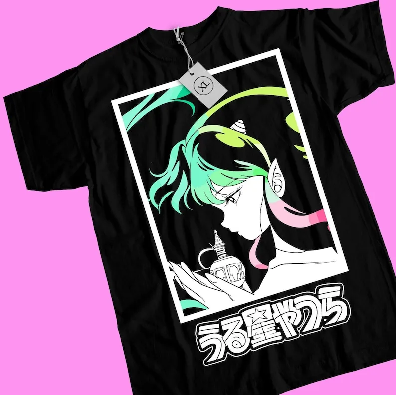 Аниме футболка унисекс Urusei yatсура Lum Ретро рубашка манга вайфу