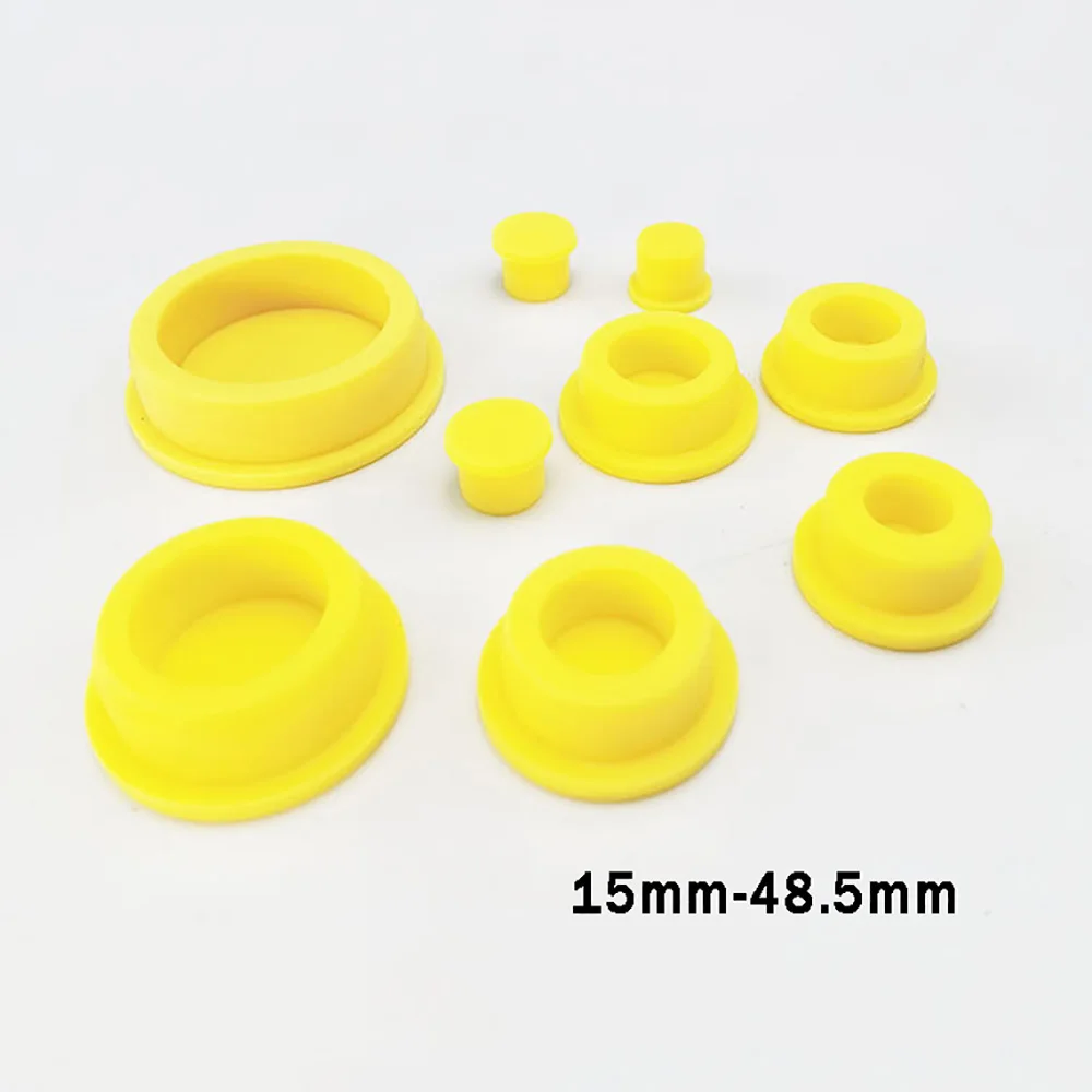 

Отверстие 15 мм-48 мм, 5 мм, фотоотверстия, заглушка, желтая силиконовая резина вставки, герметичная крышка, Т-образный пробка, Пылезащитная заг...