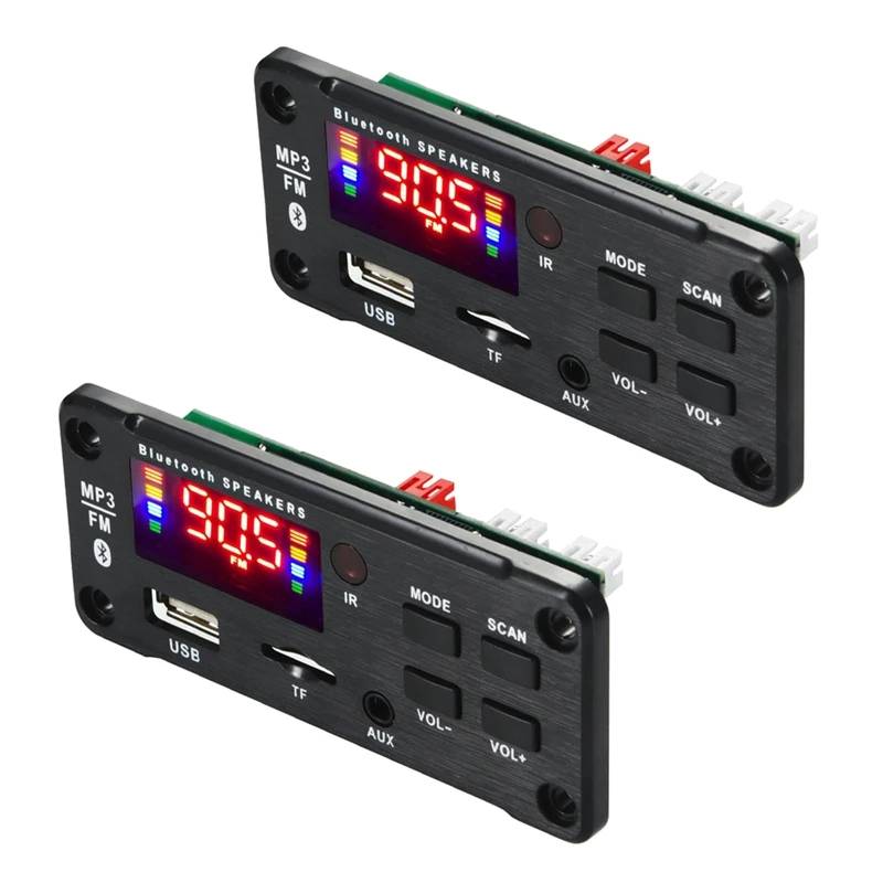 

2X Amplifier 25Wx2 12V Mp3 Decoder Board Audio Module Bluetooth 5.0 Wireless Music Car Mp3 Player With Bluetooth