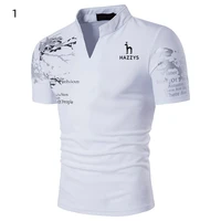 hazzys 2022 mens new polo t shirt summer short sleeve fashion casual print polo t shirt