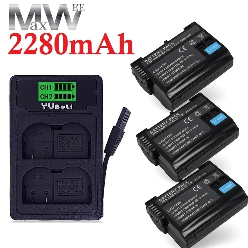 

Аккумулятор для Nikon D7000 D7100 D7200, D850 D750 Nikon D7500