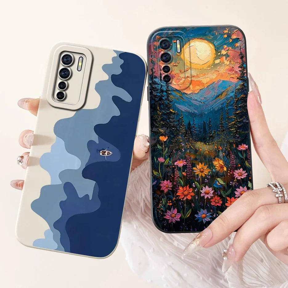 Фото Чехол для Oppo F15 Oppo Reno 3 CPH2043 Роскошный чехол с росписью конфет, мягкий чехол из ТПУ для телефона Oppo A91 A 91 Reno3 OppoF15 Fundas Сумки №3
