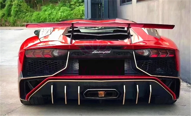 Высококачественный задний бампер в стиле SV из полукарбона, подходит для Lamborghini Aventador LP700 LP720 LP750, передний бампер (art.: 3920daa9f0ebc) - 3920daa9f0ebc