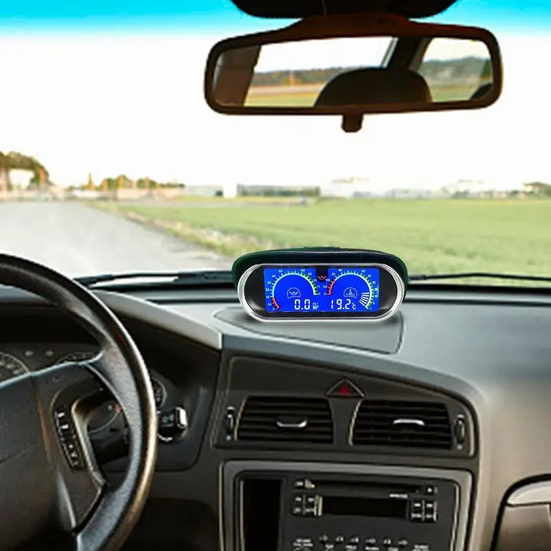 

Автомобильный измерительный прибор с горизонтальной установкой, точный Вольтметр для измерения температуры воды, давления масла, температуры