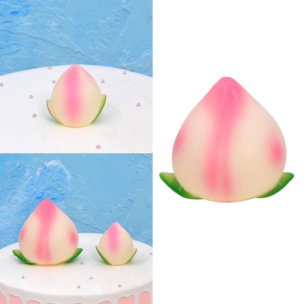 

5 PCS Chinese Decor Birthday Cake Wedding Decoration Simulation Peach Adorno Para Mesa Mini Fruit Model