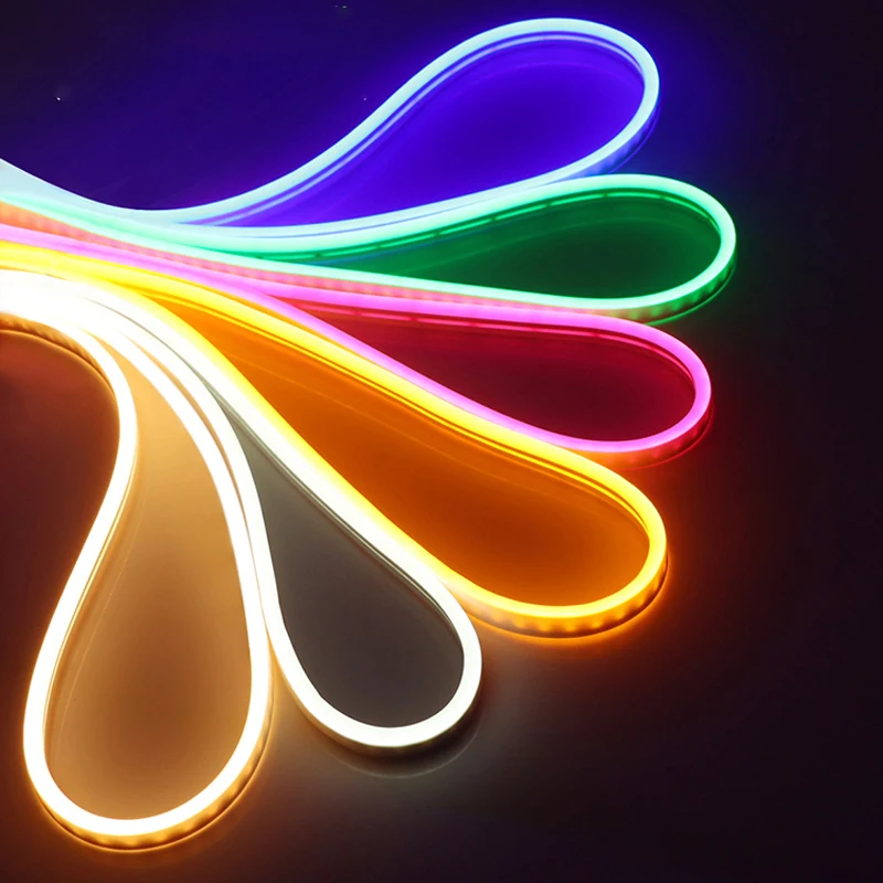 

1m Neon Strip EU 220V Waterproof Outdoor Garden Lighting RGB Strip 2835 120LEDs/m Ribbon Tape Flexible LED Strip Night Lamp