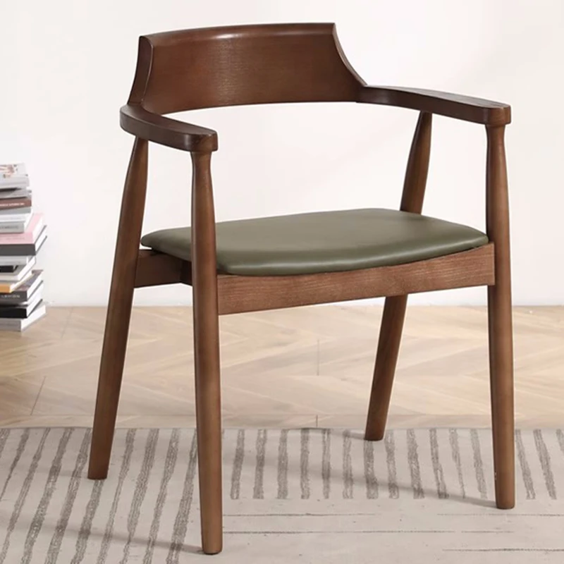 

Luxury Ergonomic Dining Chairs Office Kitchen Mobile Lounge Accent Chair Wooden Designer Krzesla Do Jadalni Modern Furniture