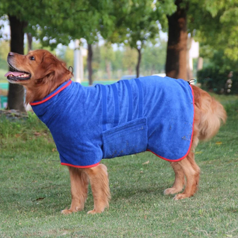 

Pet Supplies Quick Drying Absorbent Dog Clothes Microfiber Dog Bath Towels Pet Bathrobes Large, Medium and Small Dog Accessories