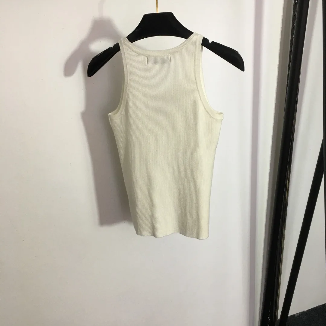 

American hot girl black vest suspenders women's summer sexy outerwear halter top round neck tight short bottoming shirt