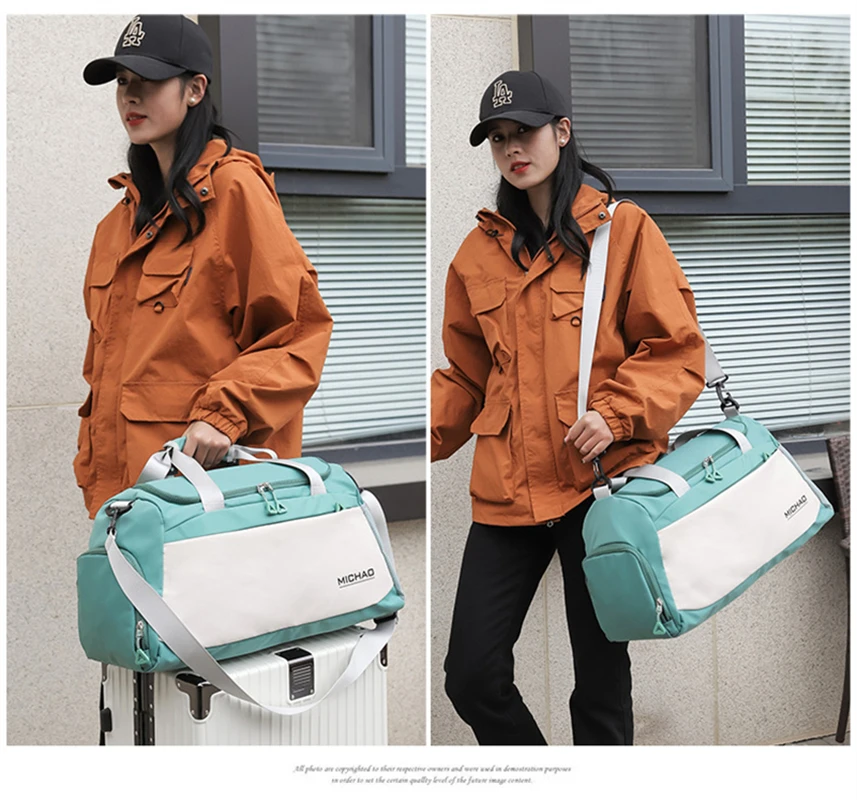 Fashion Travel Bag For Women Packing Cubes For Travel Pouch Sport Bag Female Large Capacity Handbag Waterproof Luggage Organizer