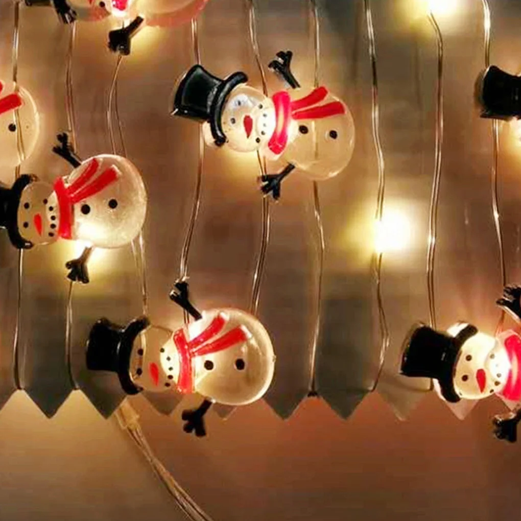 

2020 Merry Christmas Santa 2M 20LED Lights String Garland Christmas Decoration for Home Xmas Tree Ornament New Year Gifts 2021