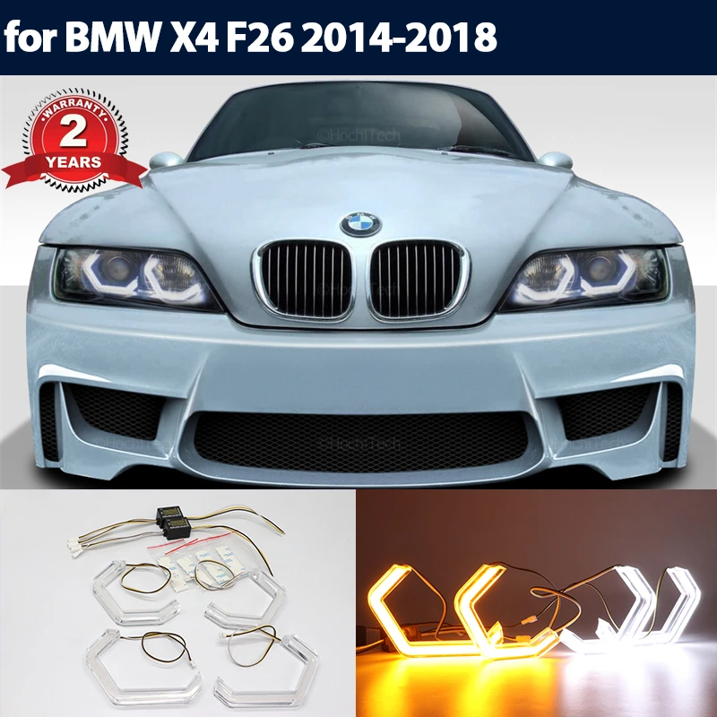 

Halo Ring Angel Eyes Turn Signal Switchback M4 Style LED White Yellow for BMW Z3 E36 E37 E38 roadster coupe 1995-2002