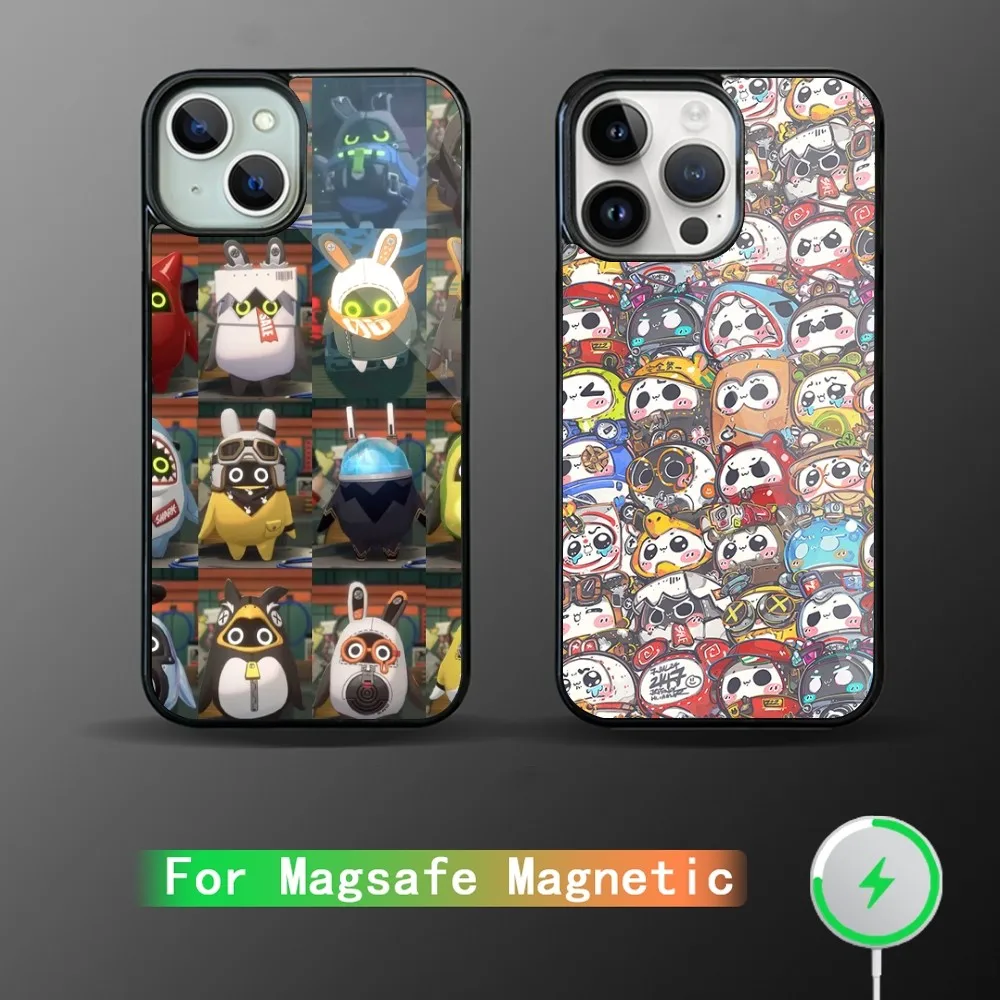 Чехол для телефона Bangboo Zenless Zone Zero Game iPhone 15 14 13 12 11 Plus Pro Max Magsafe с магнитной