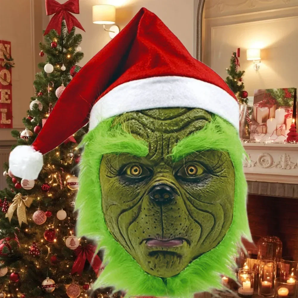 Зелёная латексная маска монстра | AliExpress