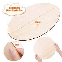 Round Wood Discs For Crafts,20 Pack 14 Inch Wood Circles Unfinished Wood Wood Plaque For Crafts,Door Hanger,Door Design