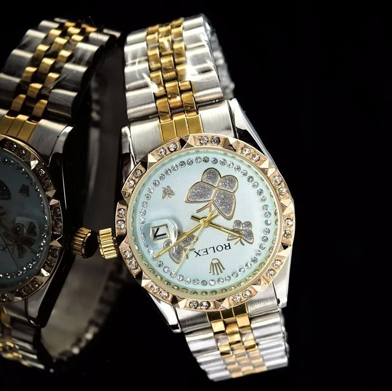 

quartz women Watches Quartz Watch Stainless Steel Strap wristwatch classic business dress ROLEXES Luxury Brand men watch 40mm05