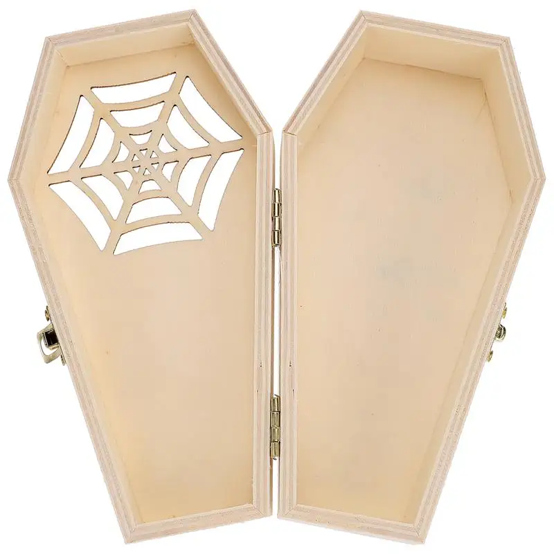 Деревянная коробка-гроб для Хэллоуина деревянные коробки конфет подарков