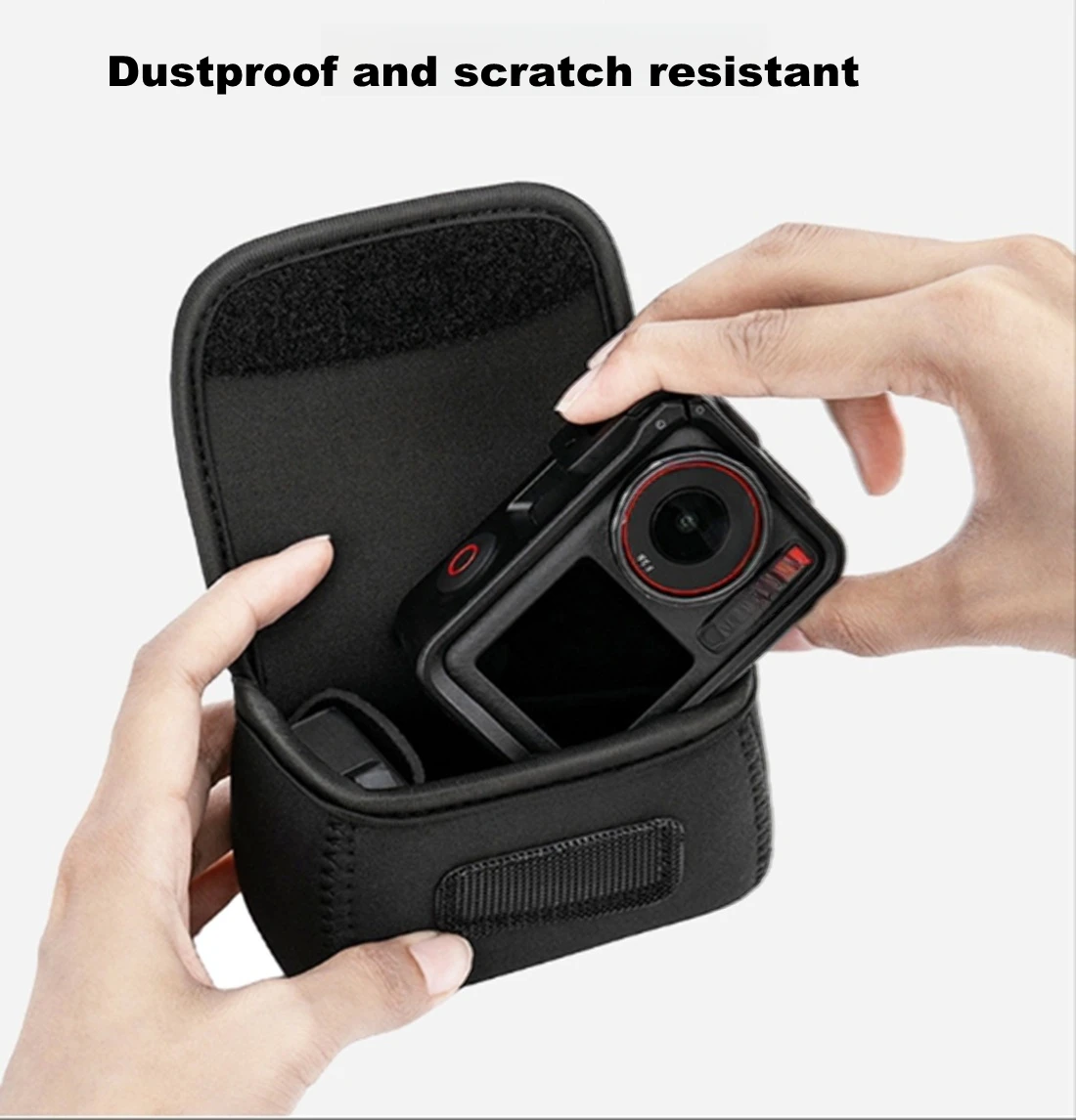 Фото Сумка для хранения, чехол с карабином для DJI Action, Insta360 Ace, Gopro Hero Range, портативная водонепроницаемая сумка для переноски №4
