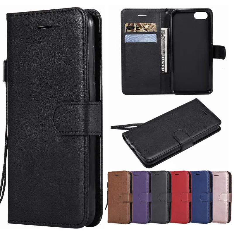 

2022 FO6 For Huawei Honor 7A Case 5.45" On Honor 7A Russian Version Leather Wallet Flip Cover For Huawei Honor 7A 5.45 inch