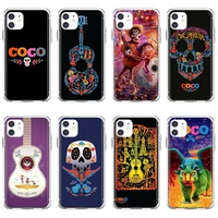 movie coco miguel skull for iphone 10 11 12 13 mini pro 4s 5s se 5c 6 6s 7 8 x xr xs plus max 2020 tpu transparent shell cases