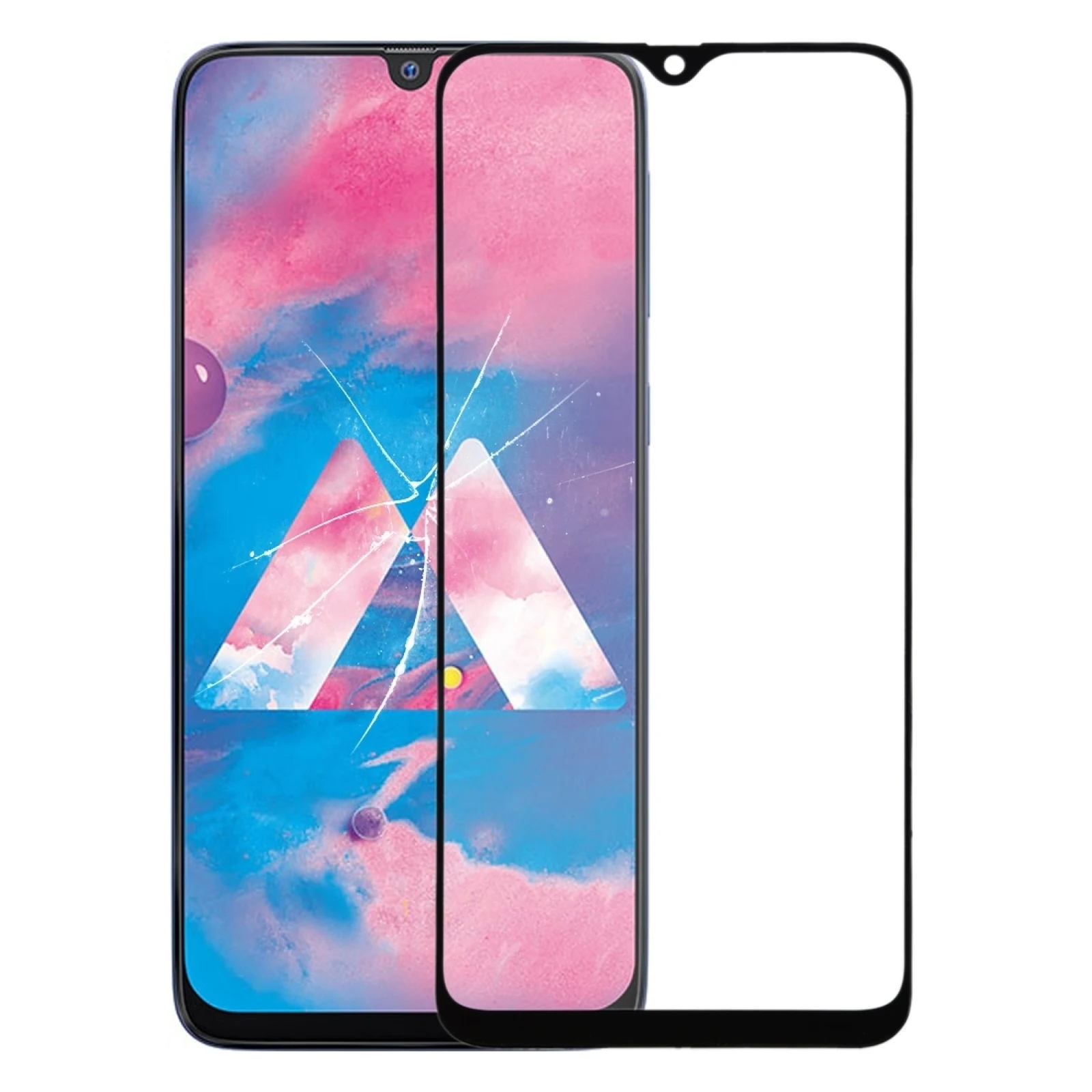 

Front Screen Outer Glass Lens with OCA Optically Clear Adhesive for Samsung Galaxy A40s