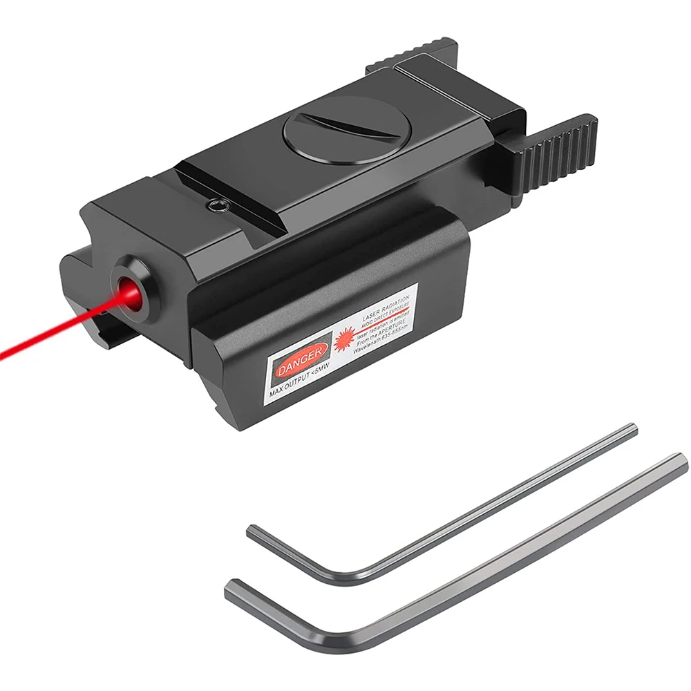 Тактический красный лазерный прицел 20 мм пистолет Вивера Пикатинни рельс для