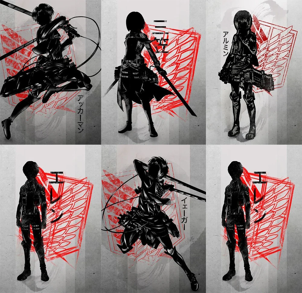 

Картина стразы из японского мультфильма «атака на Титанов»