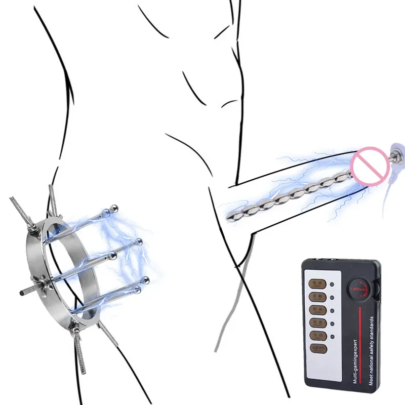 Эротический эспандер SM Анальный регулируемый металлический расширитель