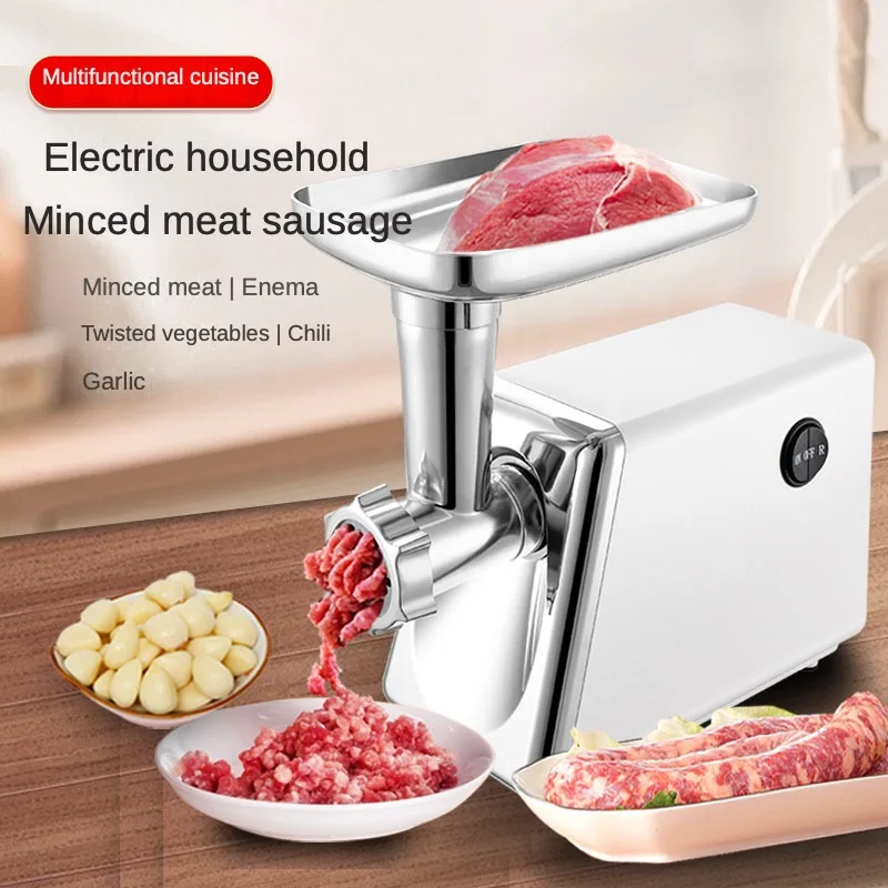 

multi-function household meat grinder, American 110V European 220V sausage machine, crush pepper garlic