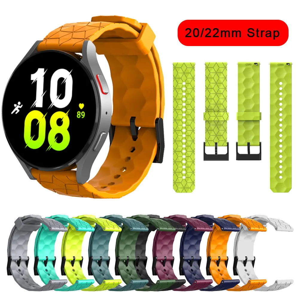 

Silicone Watchband For Samsung Gear S2 S3 Galaxy Watch 3 4 Wrist Strap SmartWatch Band Bracelet Garmin Venu 2 Vivoactive 3 4