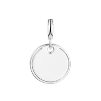 me engravable medallion dangle 3 5 mm hole charm fits me collection thin bracelet 925 sterling silver beads for jewelry making