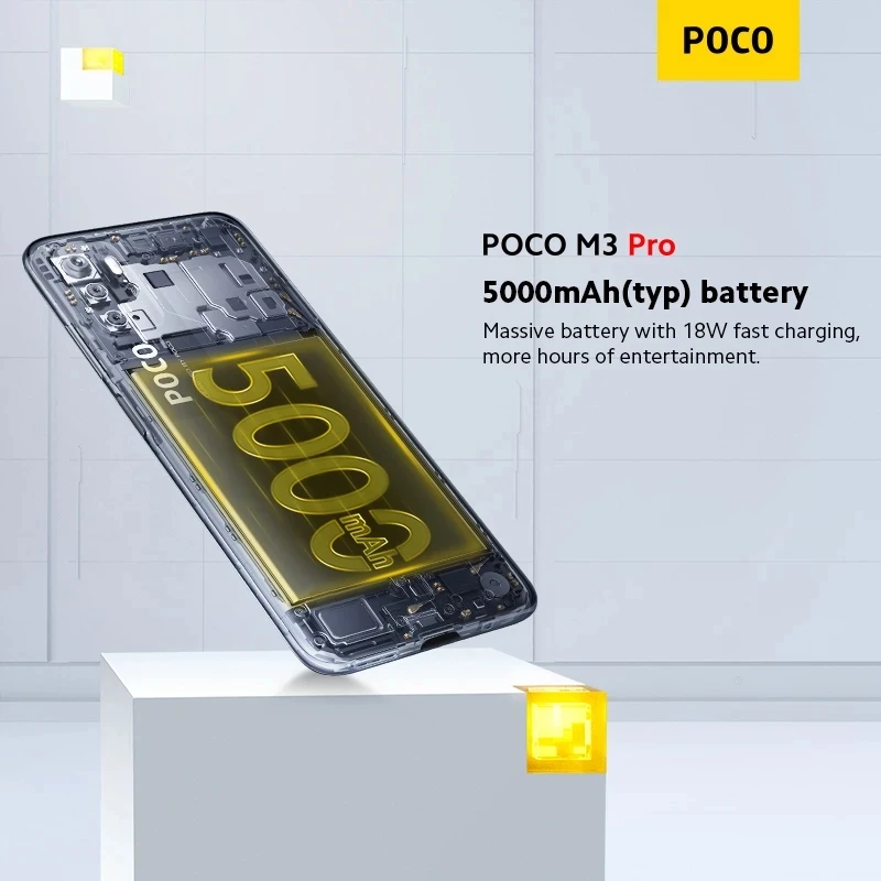Глобальная версия POCO M3 Pro 4 Гб 64 Гб/6 ГБ 128 5G NFC Dimensity 700 Octa Core 90 Гц 6 5 дюйма 5000 мАч 48 МП