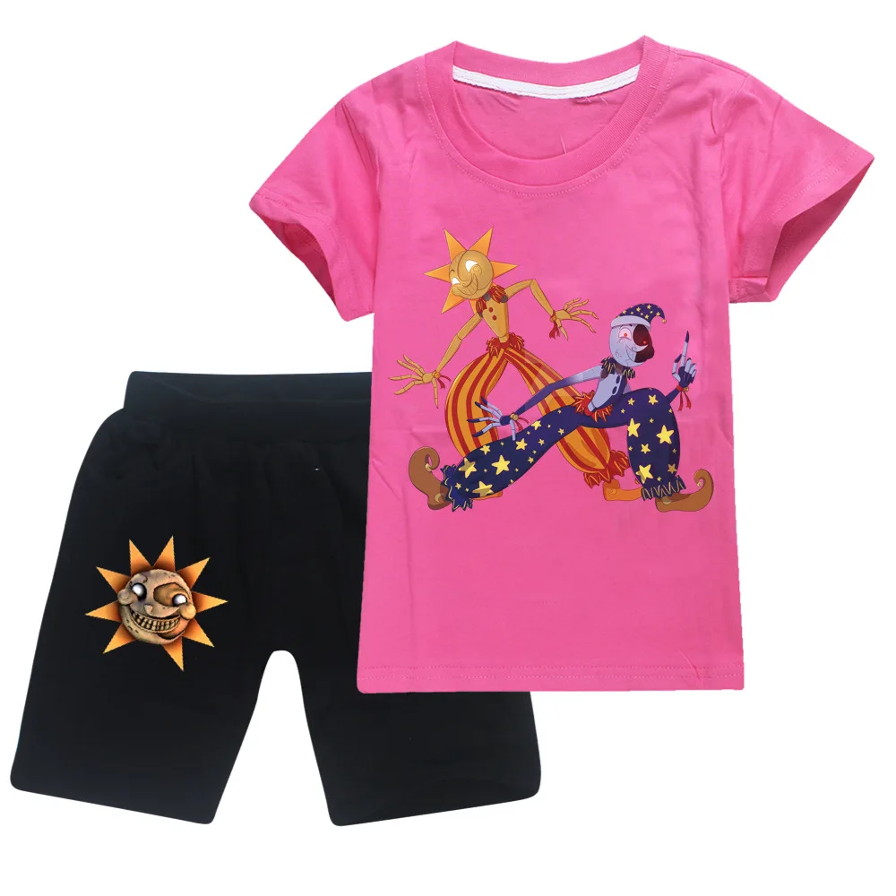 Футболка и штаны для мальчиков Fnaf хлопковая в стиле Харадзюку с рисунком игры