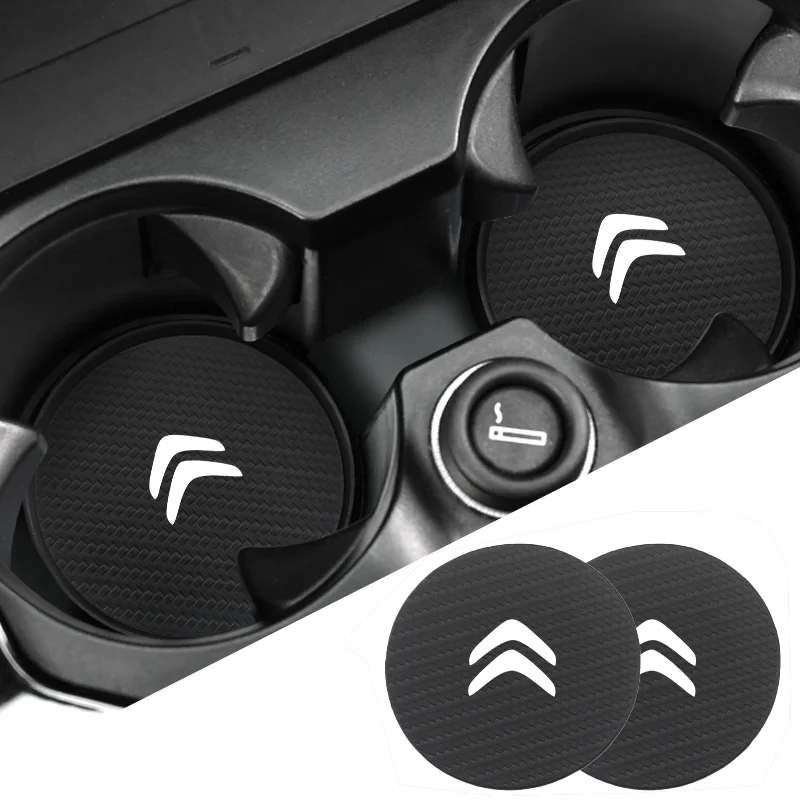 2 шт. автомобильный коврик для бутылки с водой нескользящий Citroen C4 C3 C5 C1 C2 C-Elysee