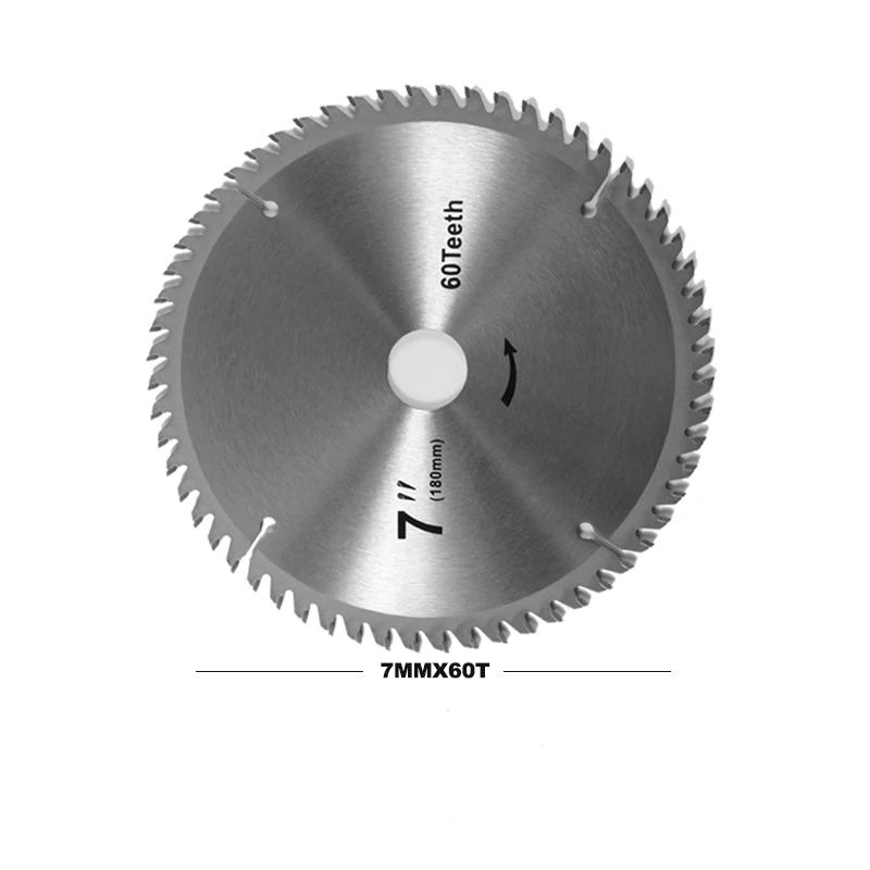 Диск пильный твердосплавный для работ по дереву 7X60T