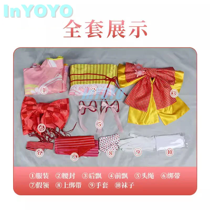 InYOYO Kaname Madoka Косплей Костюм Puella Magi Magica Кимоно Халат Прекрасная Униформа Хэллоуин