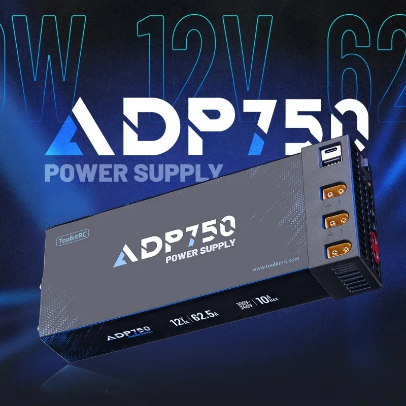 Фото Адаптер питания BoMaSToolkitRC ADP750 750W с выходом XT90 XT60, 12В 30А, вход переменного тока 100В-240В, для зарядного устройства ToolkitRC RC Mod №2