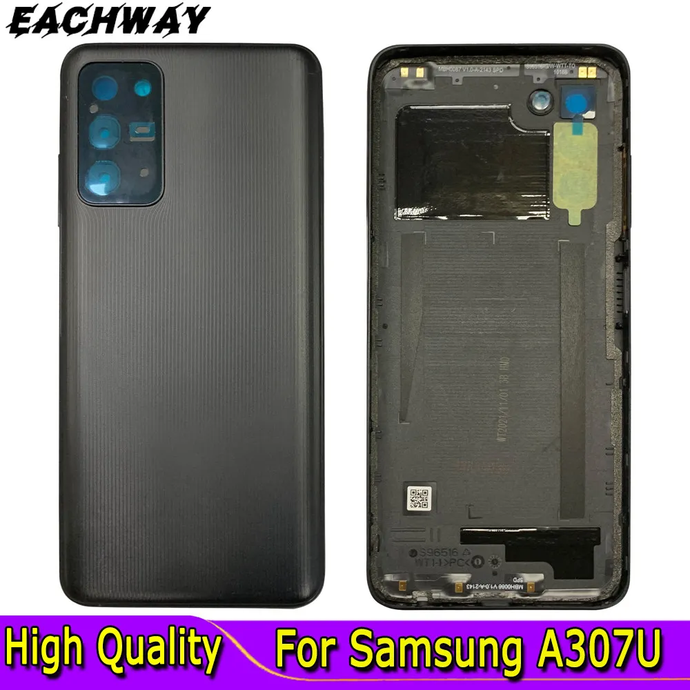 

Задняя крышка батарейного отсека для Samsung Galaxy A307U, задний корпус, рамка стеклянного объектива, Новая задняя крышка для Samsung A307U