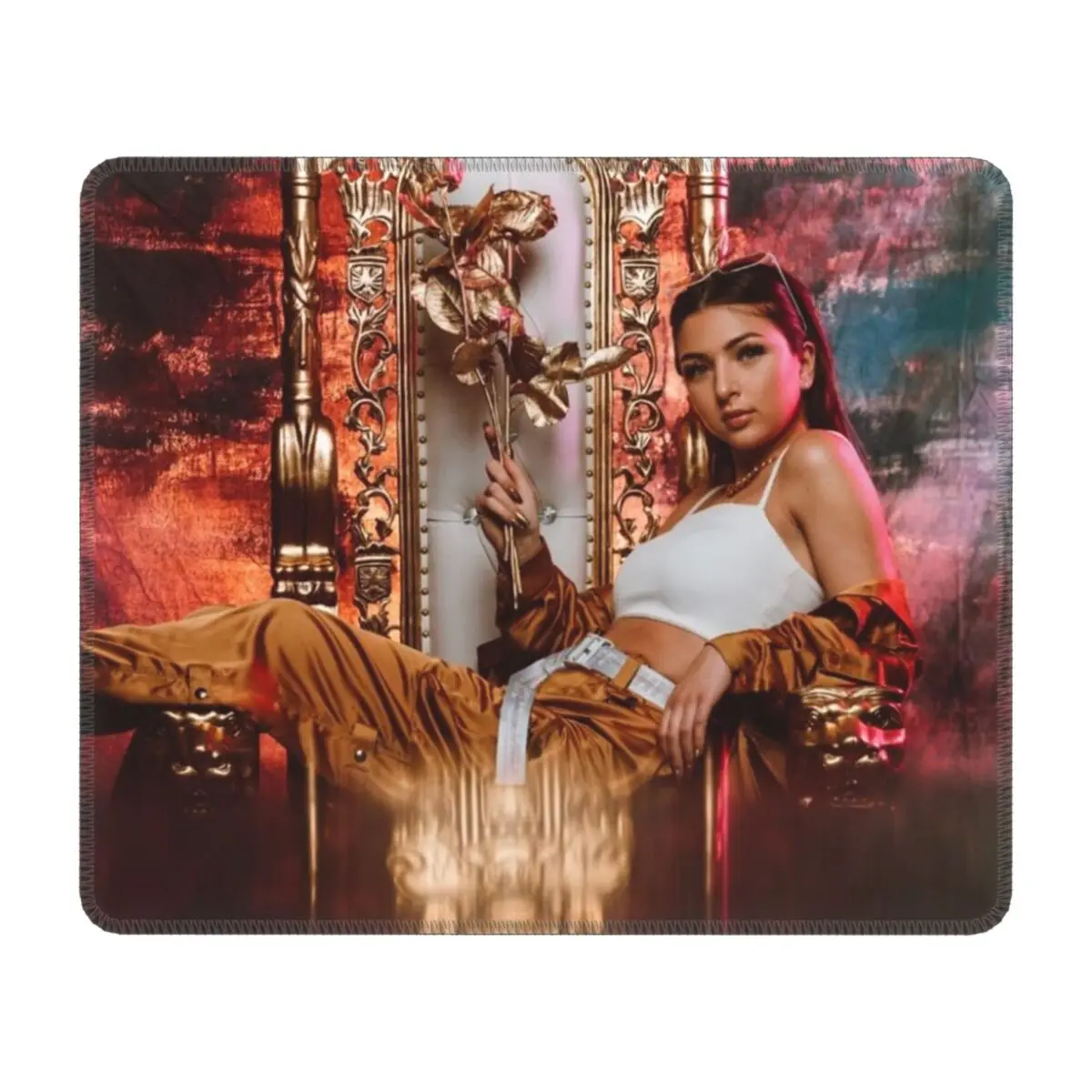 

Коврик для мыши Eva Queen, резиновая нескользящая основа под заказ, офисный, для ноутбука, для французского певицы